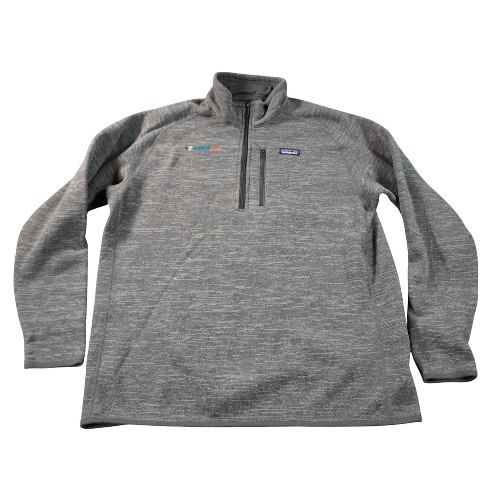 Patagonia Better Sweater 1/4 Zip Pullover Mens XXL Gray Heathered Fleece Zoro